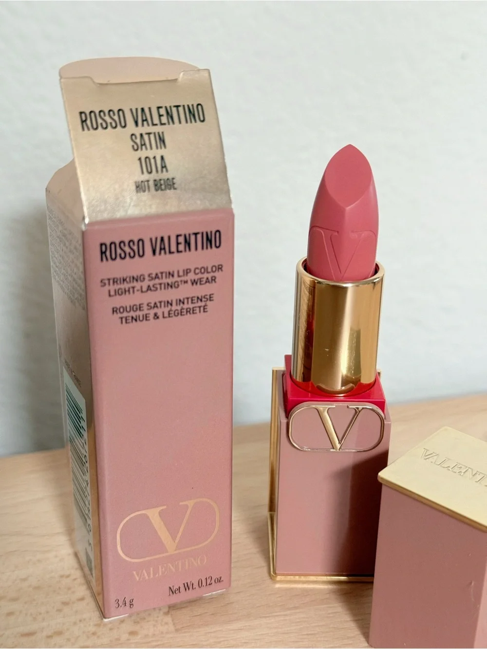 Valentino Satin Lipstick 101A Nude Pink